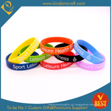 2015 qualidade de vendas quente garantia wristband silicone com logotipo (kd1849)